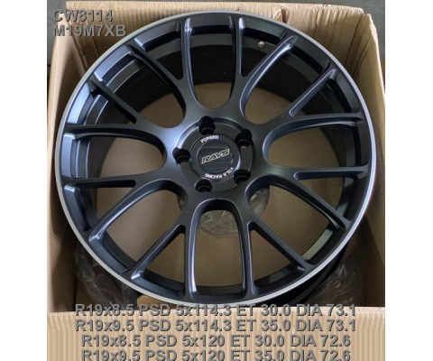 Cast Wheels CW8114 9.5x19 5x120 ET35 DIA72.6 (M19M7XB)