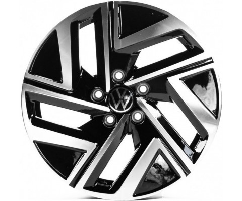 Replica Volkswagen (VV3308) 7x17 5x112 ET46 DIA57.1 (black machined face)