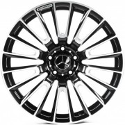 Replica Mercedes (MR82) 10x22 5x130 ET36.1 DIA84.1 (matt black machined face) Replica Mercedes (MR82) 10x22 5x130 ET36.1 DIA84.1 (matt black machined face)