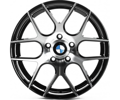 Cast Wheels CW03 8x17 5x120 ET20 DIA72.6 (gloss black machined face)