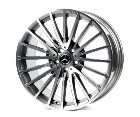 Replica Mercedes (MR021-018) 10x20 5x112 ET48 DIA66.6 (gun metal machined face)