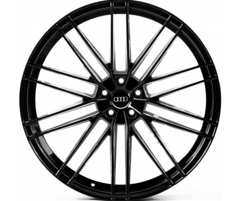 Replica Audi (A22714) 9.5x22 5x112 ET26 DIA66.6 (gloss black)