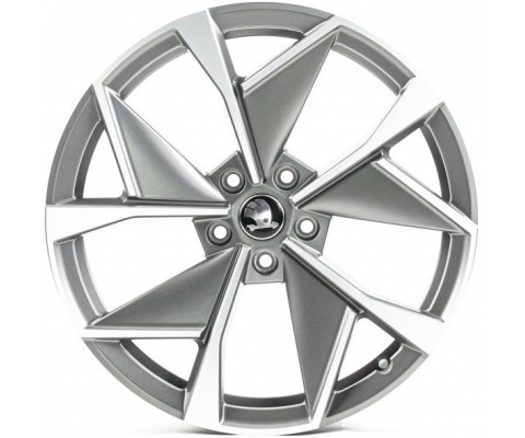 Replica Skoda (SK19836) 8x19 5x112 ET43 DIA57.1 (satin grey machined face)
