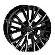 Replica Volkswagen (VV5213) 6.5x15 5x112 ET35 DIA57.1 (black machined face)