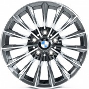 Replica BMW (B3241) 8x17 5x120 ET25 DIA72.6 (gun metal machined face)