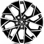 Replica Skoda (SK17444) 7x17 5x112 ET45 DIA57.1 (gloss black machined face) Replica Skoda (SK17444) 7x17 5x112 ET45 DIA57.1 (gloss black machined face)