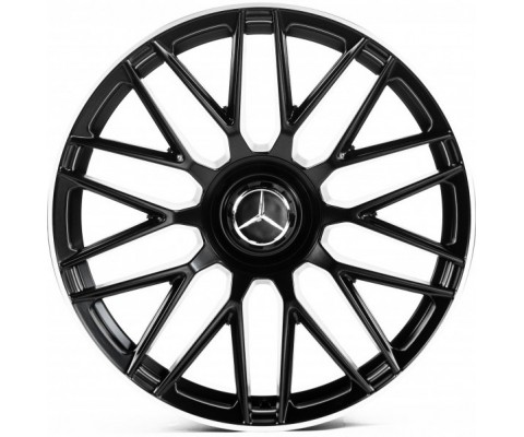 Replica Mercedes (MR811) 8.5x20 5x112 ET34.5 DIA66.6 (satin black lip polished)