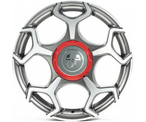 Replica Fiat (FT5366) 7x16 4x98 ET38 DIA58.1 (satin grey machined face)