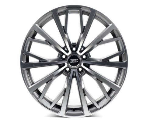 Replica Audi (A1453) 8.5x19 5x112 ET45 DIA66.6 (gloss black machined face)