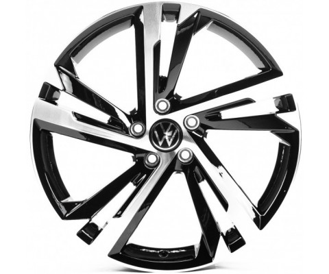 Replica Volkswagen (VV3394) 8.5x19 5x112 ET35 DIA57.1 (gloss black machined face)