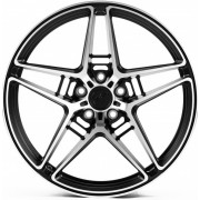 WS Forged WS-031C 9.5x21 5x112 ET31 DIA66.6 (gloss black machined face)