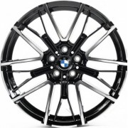 Replica BMW (B3293) 8.5x19 5x112 ET25 DIA66.6 (black machined face)